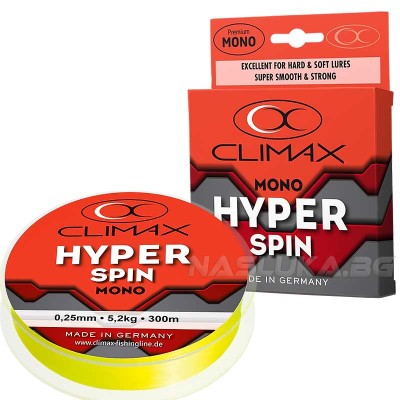 Монофилно влакно за спининг Climax Mono Hyper Spin, 300 м