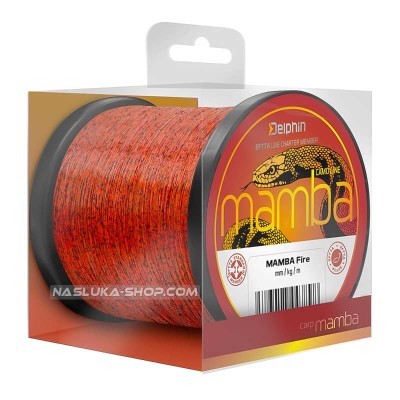 Влакно за риболов на шаран Delphin Mamba Carp Fire, 1200 м