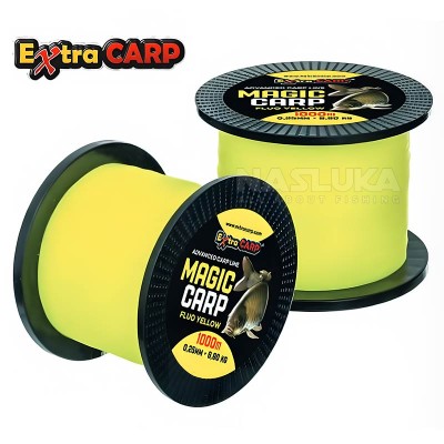 Монофилно шаранско влакно Extra Carp Magic Carp Fluo Yellow, 1000 м