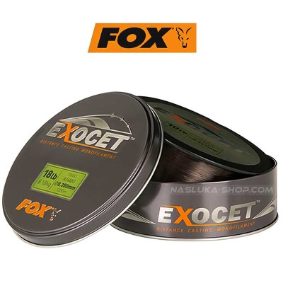Монофилно шаранско влакно Fox Exocet Trans Khaki, 1000 м