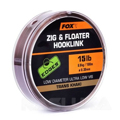 Влакно за зиг-риг Fox Zig & Floater Hooklink, Trans Khaki, 100 м