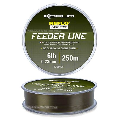 Влакно за фидер риболов Korum Reflo Feeder Line, 250 м
