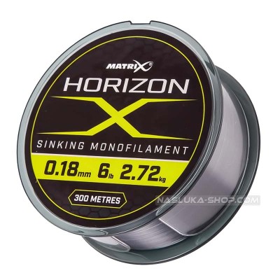 Монофилно потъващо влакно Matrix Horizon X Sinking Monofilament, 300 м