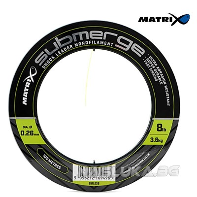 Шок лидер Matrix Submerge Shock Leader Mono, 100 м