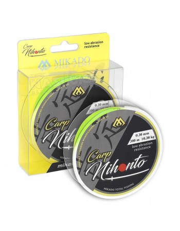Монофилно шаранджийско влакно Mikado Nihonto Carp Fluo Yellow, 300 м