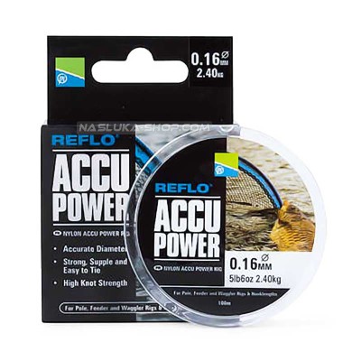 Монофилно влакно Preston Reflo Accu Power, 100 м