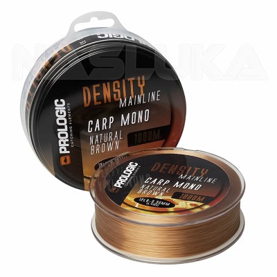 Монофилно влакно за риболов на шаран Prologic Density Carp Mono 1000 м, Natural Brown