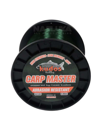 Монофилно шаранджийско влакно Kudos Carp Master 2500 м, Green