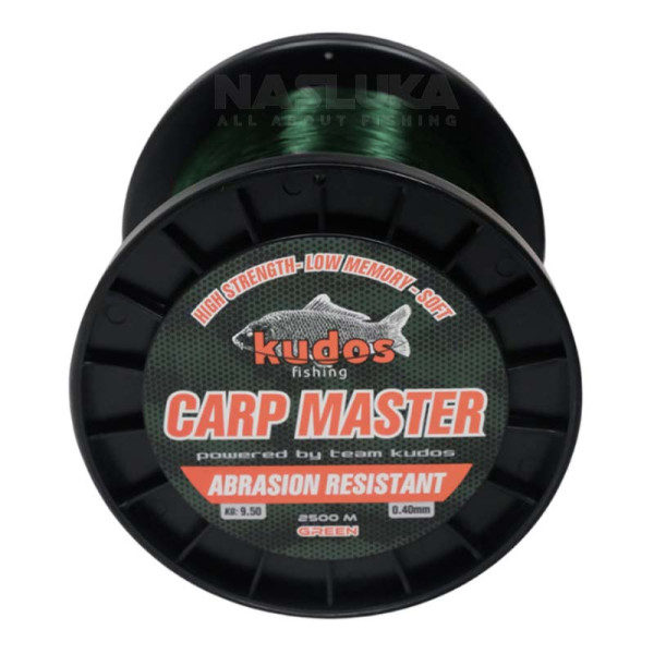 Монофилно шаранджийско влакно Kudos Carp Master 2500 м, Green — снимка 1