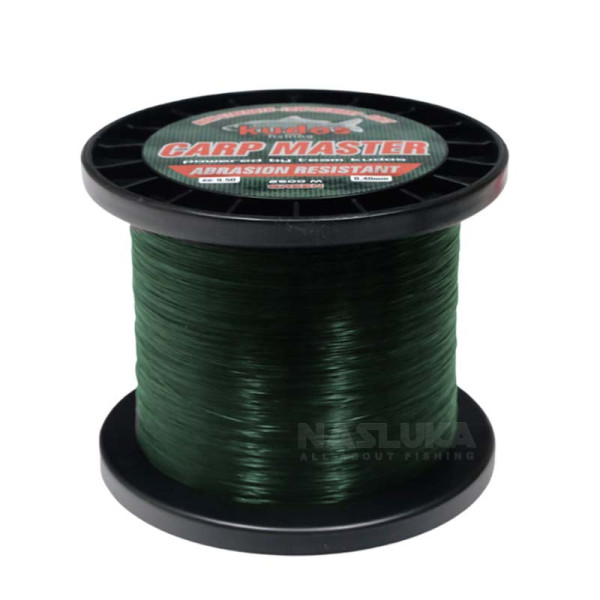 Монофилно шаранджийско влакно Kudos Carp Master 2500 м, Green — снимка 2