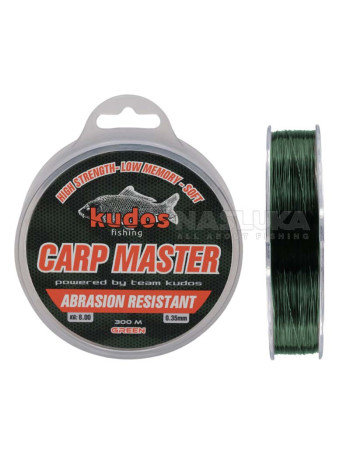 Монофилно шаранджийско влакно Kudos Carp Master 300 м, Green