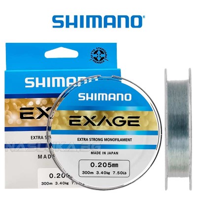 Монофилно влакно Shimano Exage, 300 м