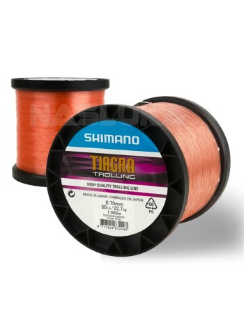 Влакно за морски риболов Shimano Tiagra Trolling 1000 м, Clear Pink