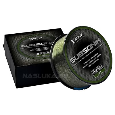 Бързопотъващо монофилно влакно за шаран Sonik Subsonik Green 1200 м