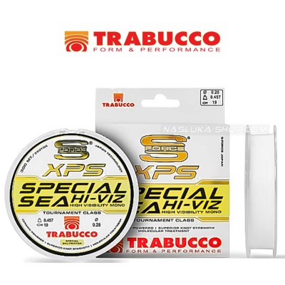 Монофилно влакно Trabucco XPS Special Sea Hi-Viz, 300 м