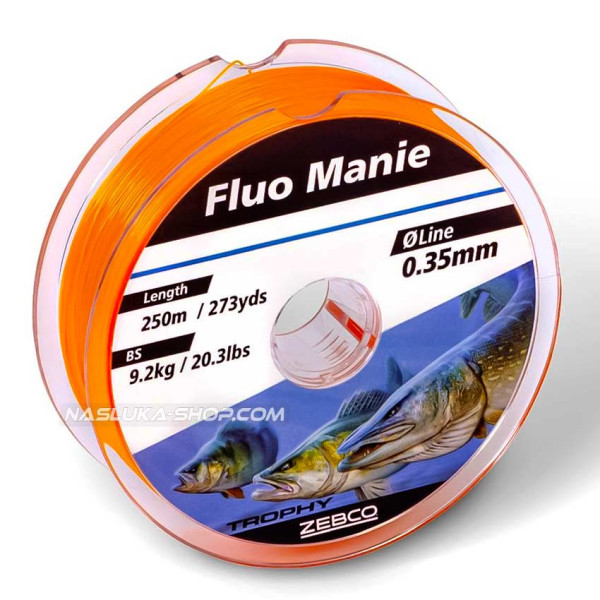 Влакно за спининг Zebco Trophy Fluo Manie — снимка 2