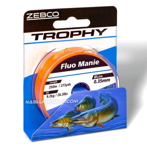 Влакно за спининг Zebco Trophy Fluo Manie — снимка 4