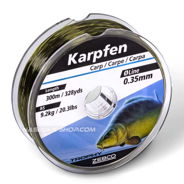 Влакно за риболов на шаран Zebco Trophy Karpfen, 300 м — снимка 2