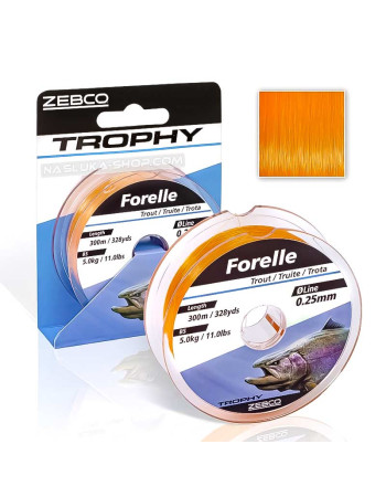 Влакно за риболов на пъстърва Zebco Trophy Trout, 300 м