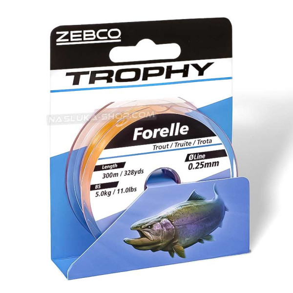 Влакно за риболов на пъстърва Zebco Trophy Trout, 300 м — снимка 3