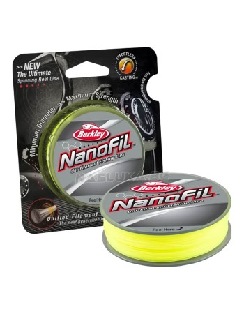 Плетено многонишково влакно Berkley Nanofil 125 м, Hi-Vis Chart