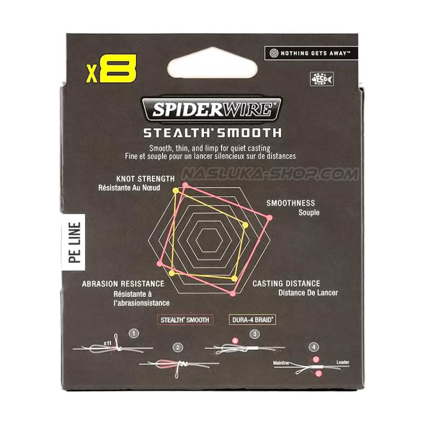 Trecciato Spiderwire Stealth Smooth 8 Camo, Multifibra 165 Yards (150 Metri), Nuovo - Foto 4