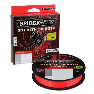 Плетено 8-нишково влакно Spiderwire Stealth Smooth 8x, Code Red, 300 м