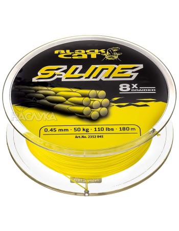 Плетено влакно за риболов на сом Black Cat S-Line, 180 м