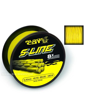 Плетено влакно за риболов на сом Black Cat S-Line, 250 м