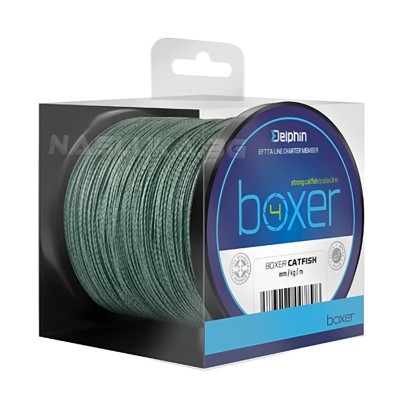 Плетено 4-нишково влакно за сом Delphin Boxer, 250 м