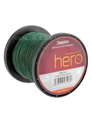 Плетено влакно Delphin Hero Green, 300 м