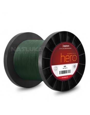 Плетено влакно Delphin Hero 4 Green, 1000 м