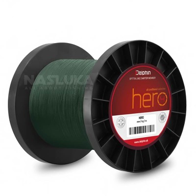 Плетено влакно Delphin Hero 4 Green, 1000 м