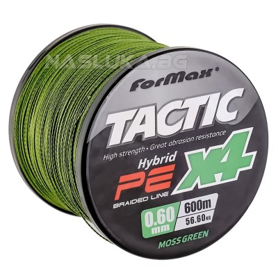 Плетено влакно Formax Tactic Hybrid PE X4, 600 м