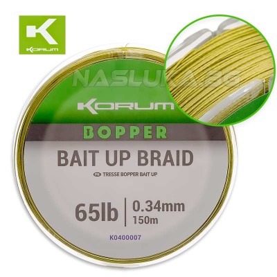 Плетено влакно за захранване Korum Bopper Bait Up Braid, 150 м