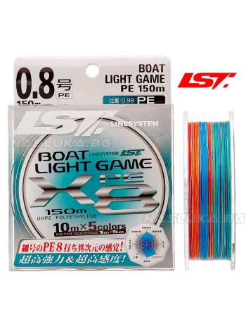 Плетено 8-нишково влакно Line System Boat Light Game PE X8, 150 м