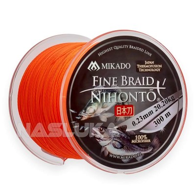 Плетено влакно Mikado Nihonto 4x Fine Braid, 300 м, Orange