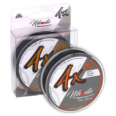 Плетено влакно Mikado Nihonto 4x Fine Braid, 150 м, Black