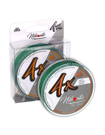 Плетено влакно Mikado Nihonto 4x Fine Braid, 150 м, Green