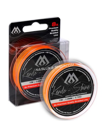 Плетено влакно Mikado Kendo Shine 8x, 150 м, Fluo Orange