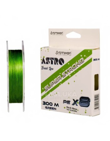 Плетено 8-нишково влакно Remixon Astro Green, 300 м