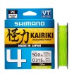 Плетено влакно Shimano 4 Kairiki Mantis Green, 300 м