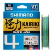Плетено влакно Shimano Kairiki 4 Multicolor, 150 м