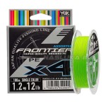 Плетено 4-нишково влакно YGK Frontier x4, Single Color, 100 м