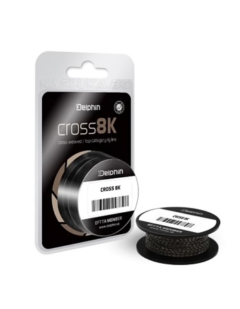 Плетено влакно за шарански поводи и монтажи Delphin Cross 8K, 20 м, Camo