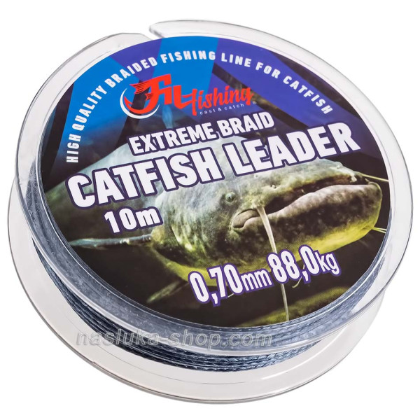 Плетено влакно за поводи за сом Falcon Catfish Leader, 10 м — снимка 2