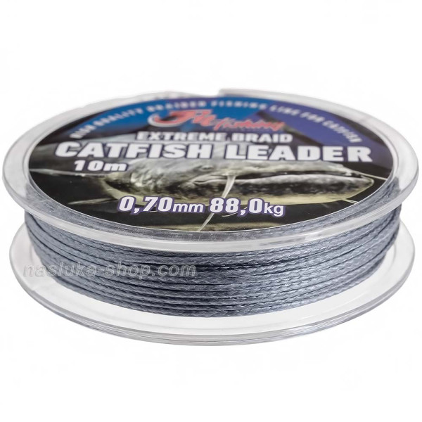 Плетено влакно за поводи за сом Falcon Catfish Leader, 10 м — снимка 4