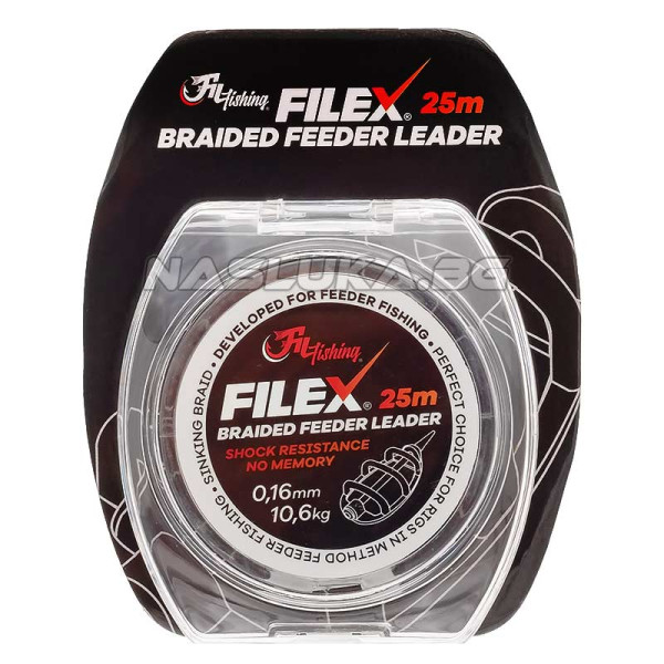 Плетено влакно за фидер поводи Filex Braided Feeder Leader, 25 м — снимка 3
