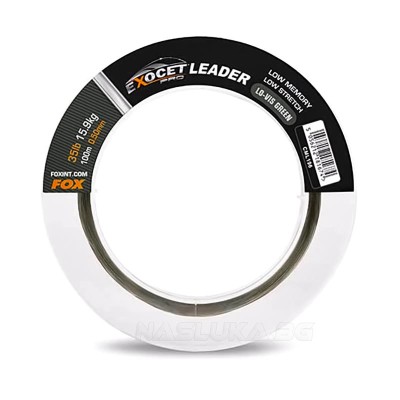 Шок-лидер за шарански риболов Fox Exocet Pro Leader 80/100 м