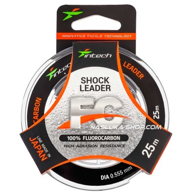 Флуорокарбон за шок-лидери и поводи Intech FC Shock Leader, 25 м